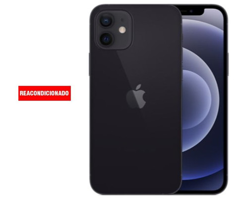 APPLE iPHONE 12 128GB BLACK REACONDICIONADO GRADO B-AA80 APPLE iPHONE 12 128GB BLACK REACONDICIONADO GRADO B
