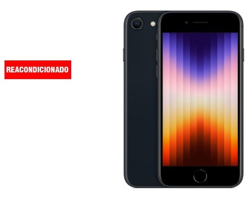 APPLE iPHONE SE 2022 128GB NEGRO REACONDICIONADO GRADO A-AA72 APPLE iPHONE SE 2022 128GB NEGRO REACONDICIONADO GRADO A