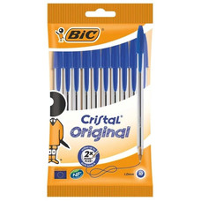 BOLIGRAFO TINTA BIC AZUL 10U