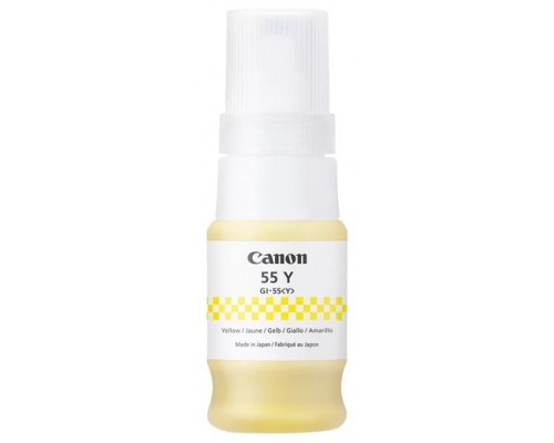 CARTUCHO BOTELLA TINTA AMARILLO GI-55 CANON