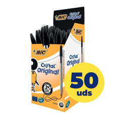 BOLIGRAFO TINTA BIC NEGRO CAJA 50U