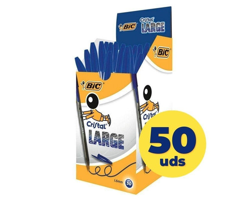 BOLIGRAFO TINTA BIC LARGE AZUL 50