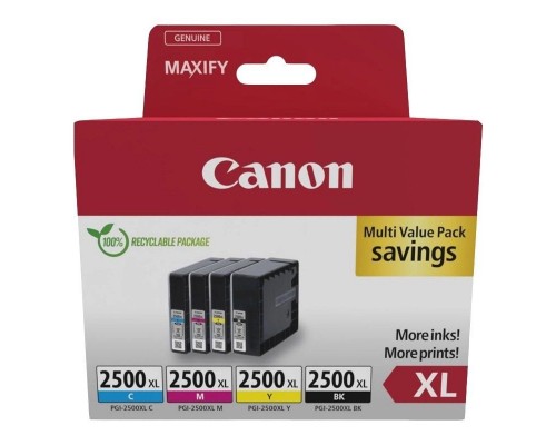 MULTIPACK 4 CARTUCHOS CANON TINTA PGI-2500 XL BK/C/M/Y