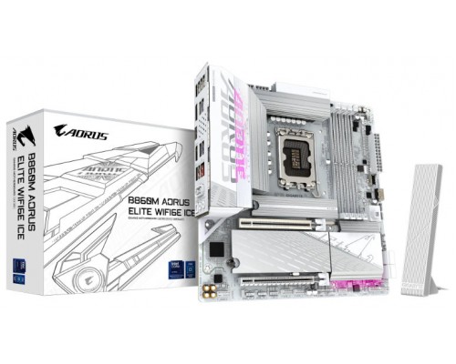 PLACA BASE B860M AORUS ELITE WIFI6E ICE GIGABYTE