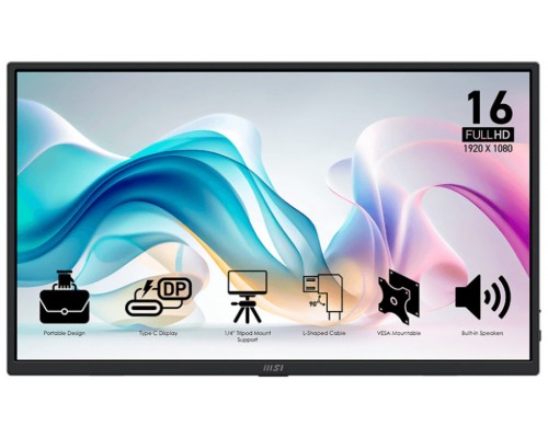 MONITOR MSI PRO MP165 E6 PORTATIL-AA23 MONITOR MSI PRO MP165 E6 PORTATIL