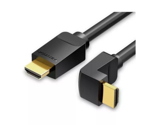 CABLE HDMI V2.0 4K M-M ACODADO 90&ordm; 1.5 M NEGRO VENTION
