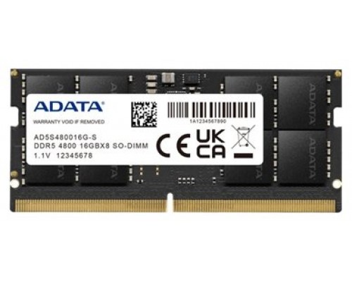 DDR5 16 GB 4800 Mhz. SODIMM ADATA