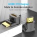 ADAPTADOR HDMI 4K 270&ordm; HDMI M/H NEGRO VENTION