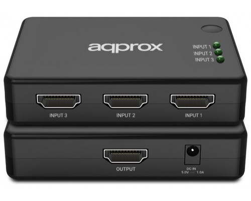 HDMI SWITCH 3 PUERTOS 4K + CONTROL REMOTO APPROX-AA2 HDMI SWITCH 3 PUERTOS 4K + CONTROL REMOTO APPROX