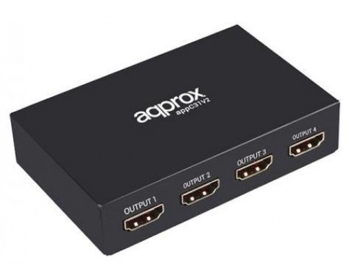 HDMI SPLITTER 4 PUERTOS 1080P V2 APPROX
