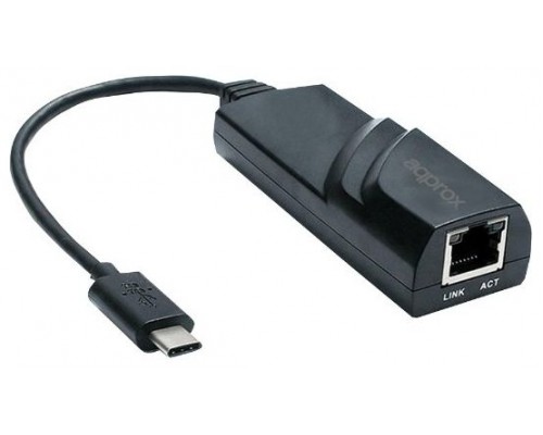ADAPTADOR TYPE-C A ETHERNET GIGABIT 10/100/1000 APPROX-AA4 ADAPTADOR TYPE-C A ETHERNET GIGABIT 10/100/1000 APPROX