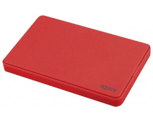 CAJA EXTERNA USB 2.5"" SATA USB 3.0 SCREWLESS ROJO APPROX