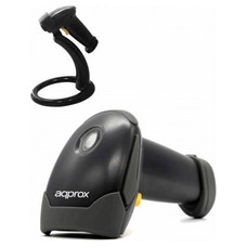 LECTOR CODIGO BARRAS LASER LS02 USB NEGRO APPROX