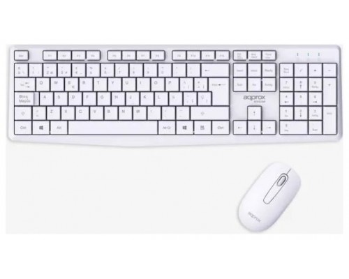TECLADO + RATON OPTICO WIRELESS MX420 BLANCO APPROX-AA2 TECLADO + RATON OPTICO WIRELESS MX420 BLANCO APPROX