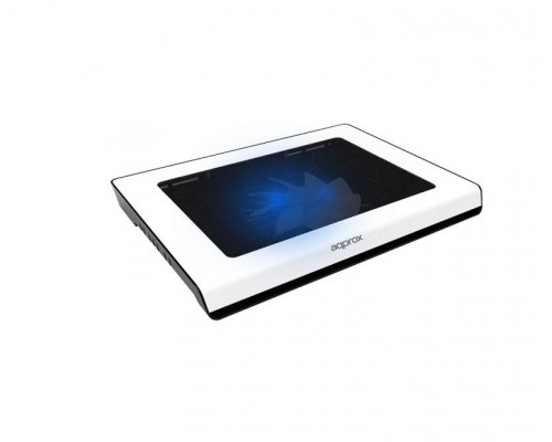 LAPTOP COOLER PAD 14"" 2 LEDS BLANCO APPROX