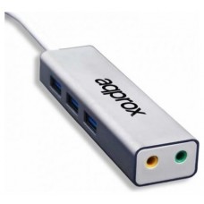 TARJETA SONIDO USB 5.2 + HUB USB 3.0 APPROX-AA3 TARJETA SONIDO USB 5.2 + HUB USB 3.0 APPROX