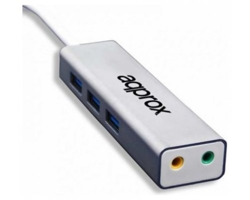 TARJETA SONIDO USB 5.2 + HUB USB 3.0 APPROX