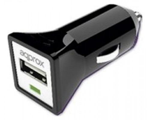 CARGADOR USB PARA COCHE 1A DESIGN NEGRO APPROX-AA1 CARGADOR USB PARA COCHE 1A DESIGN NEGRO APPROX