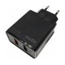 CARGADOR USB DE VIAJE/PARED DUAL QUICK CHARGE 3.0 NEGRO APPROX-AA1 CARGADOR USB DE VIAJE/PARED DUAL QUICK CHARGE 3.0 NEGRO APPROX