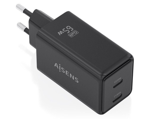 CARGADOR AISENS ASCH-65W2P079-BK