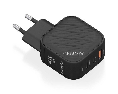 CARGADOR AISENS ASCH-65W3P027-BK