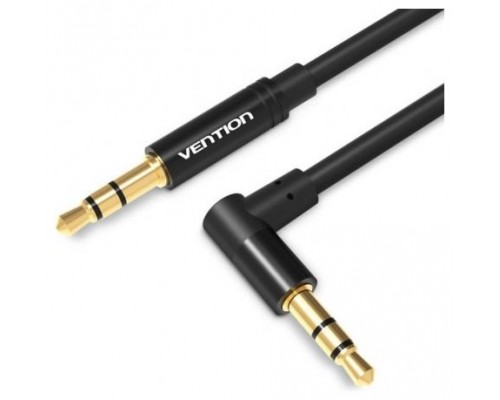 CABLE AUDIO ESTEREO ACODADO JACK 3.5/M JACK 3.5/M 0.5 M NEGRO VENTION-AA0 CABLE AUDIO ESTEREO ACODADO JACK 3.5/M JACK 3.5/M 0.5 M NEGRO VENTION