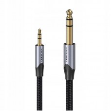 CABLE AUDIO ESTEREO JACK 3.5/M JACK 6.3/M 2 M GRIS VENTION