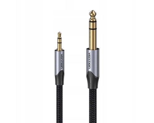 CABLE AUDIO ESTEREO JACK 3.5/M JACK 6.3/M 2 M GRIS VENTION