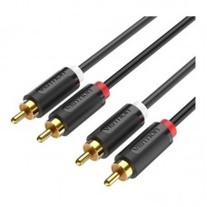 CABLE AUDIO ESTEREO 2xRCA/M - 2xRCA/M 2 M NEGRO VENTION