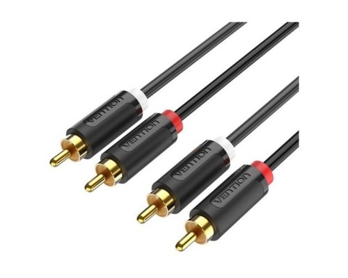 CABLE AUDIO ESTEREO 2xRCA/M - 2xRCA/M 2 M NEGRO VENTION