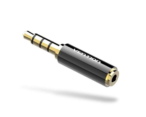 ADAPTADOR AUDIO JACK 3.5/M JACK 2.5/H NEGRO VENTION-AA0 ADAPTADOR AUDIO JACK 3.5/M JACK 2.5/H NEGRO VENTION