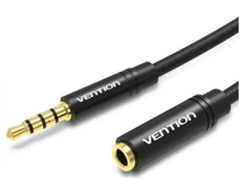 CABLE AUDIO ESTEREO JACK 3.5/M JACK 3.5/H 3 M NEGRO VENTION-AA1 CABLE AUDIO ESTEREO JACK 3.5/M JACK 3.5/H 3 M NEGRO VENTION