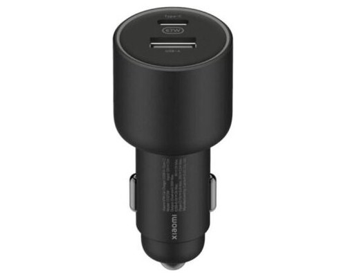 CARGADOR COCHE 67W USB-A TYPE-C 1xUSB-A/1xUSB TYPE-C/ 2A/6A NEGRO XIAOMI