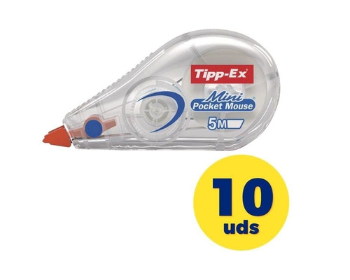 CORRECTOR ESCRITURA TIPPEX BIC CINTA MINI 10U