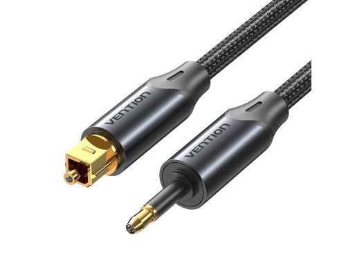 CABLE DE AUDIO DE FIBRA OPTICA TRENZADO 1.5 M NEGRO VENTION