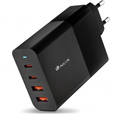 CARGADOR PARED GaN2 2xUSB-C + 2xUSB-A 100W NEGRO NGS