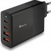 CARGADOR PARED GaN2 2xUSB-C + 2xUSB-A 100W NEGRO NGS