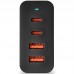 CARGADOR PARED GaN2 2xUSB-C + 2xUSB-A 100W NEGRO NGS
