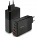 CARGADOR PARED GaN2 2xUSB-C + 2xUSB-A 100W NEGRO NGS
