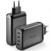 CARGADOR PARED GaN 3xUSB-C + USB-A 140W NEGRO NGS