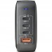 CARGADOR PARED GaN 3xUSB-C + USB-A 165W NEGRO NGS