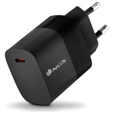 CARGADOR PARED GaN2 USB-C 20W NEGRO NGS