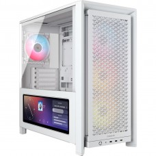 CAJA SEMITORRE ATX FRAME 4000D LCD RS PERFORMANCE TG BLANCO CORSAIR