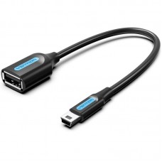 CABLE USB 2.0 MINI USB/M A USB-A/H 0.15 M NEGRO VENTION-AA0 CABLE USB 2.0 MINI USB/M A USB-A/H 0.15 M NEGRO VENTION