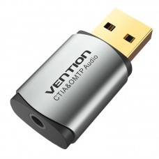 TARJETA SONIDO 2.1 USB/M A JACK 3.5/H NEGRO VENTION