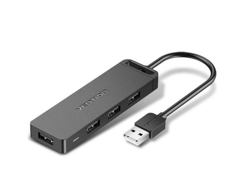 HUB 4 PUERTOS USB 2.0 4xUSB 1 M GRIS VENTION