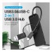 HUB 4 PUERTOS USB 4xUSB 1xUSB-C PD GRIS VENTION-AA3 HUB 4 PUERTOS USB 4xUSB 1xUSB-C PD GRIS VENTION