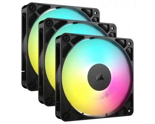VENTILADOR AUXILIAR RS120 A-RGB 120MM BLACK TRIPLE PACK CORSAIR-AA10 VENTILADOR AUXILIAR RS120 A-RGB 120MM BLACK TRIPLE PACK CORSAIR