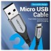 CABLE USB 2.0 A MICRO USB 1.5 M GRIS VENTION