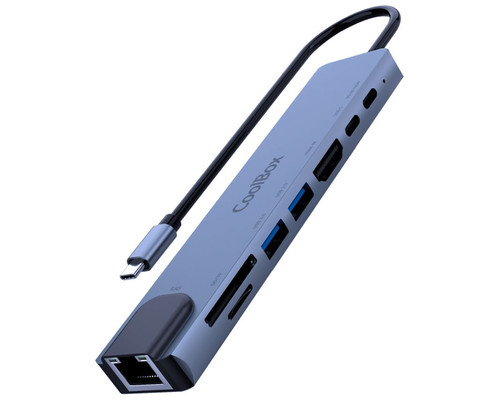 MINI DOCK C81 USB-C (2xUSB3.0/HDMI 4K/USB-C PD/USB-C/1SD-MICROSD/RJ45) COOLBOX-AA4 MINI DOCK C81 USB-C (2xUSB3.0/HDMI 4K/USB-C PD/USB-C/1SD-MICROSD/RJ45) COOLBOX